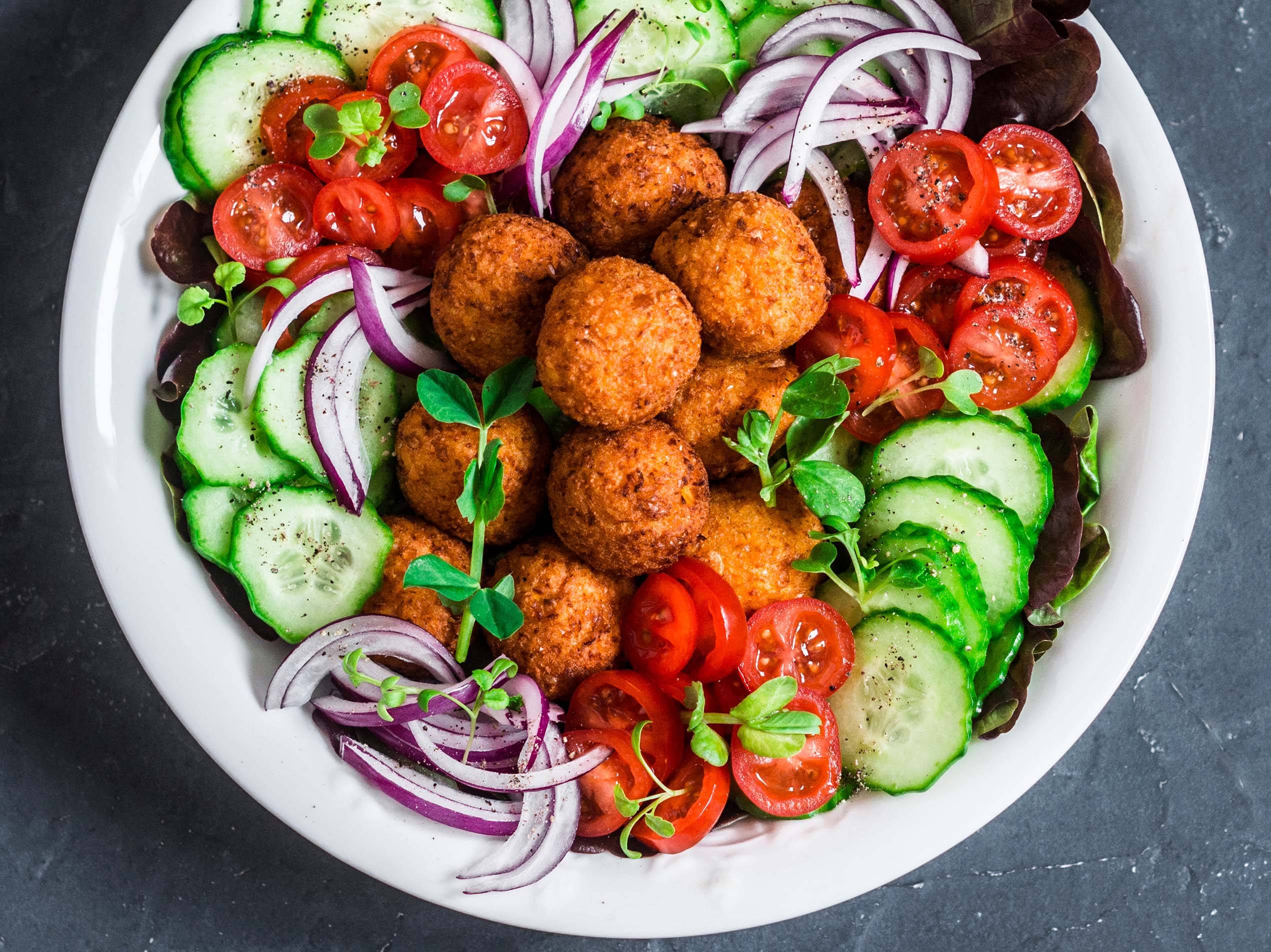 Vegane Falafel-Bowl