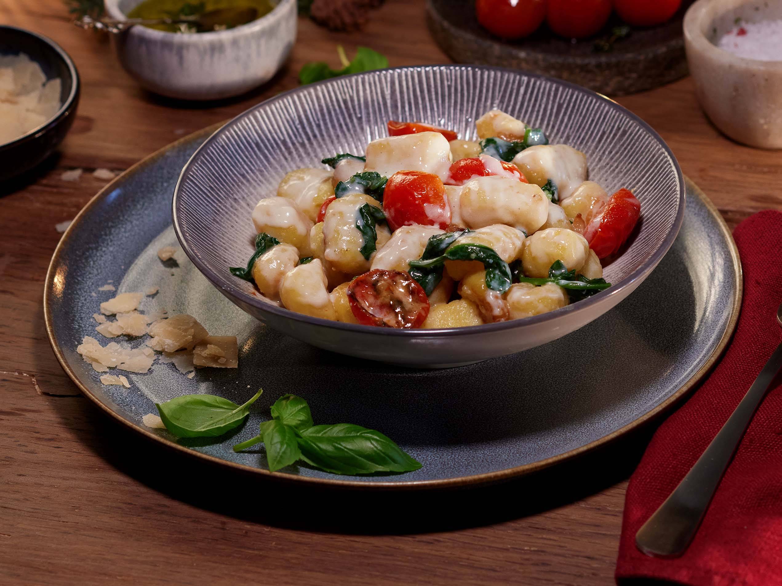 Spinat-Tomaten-Gnocchi