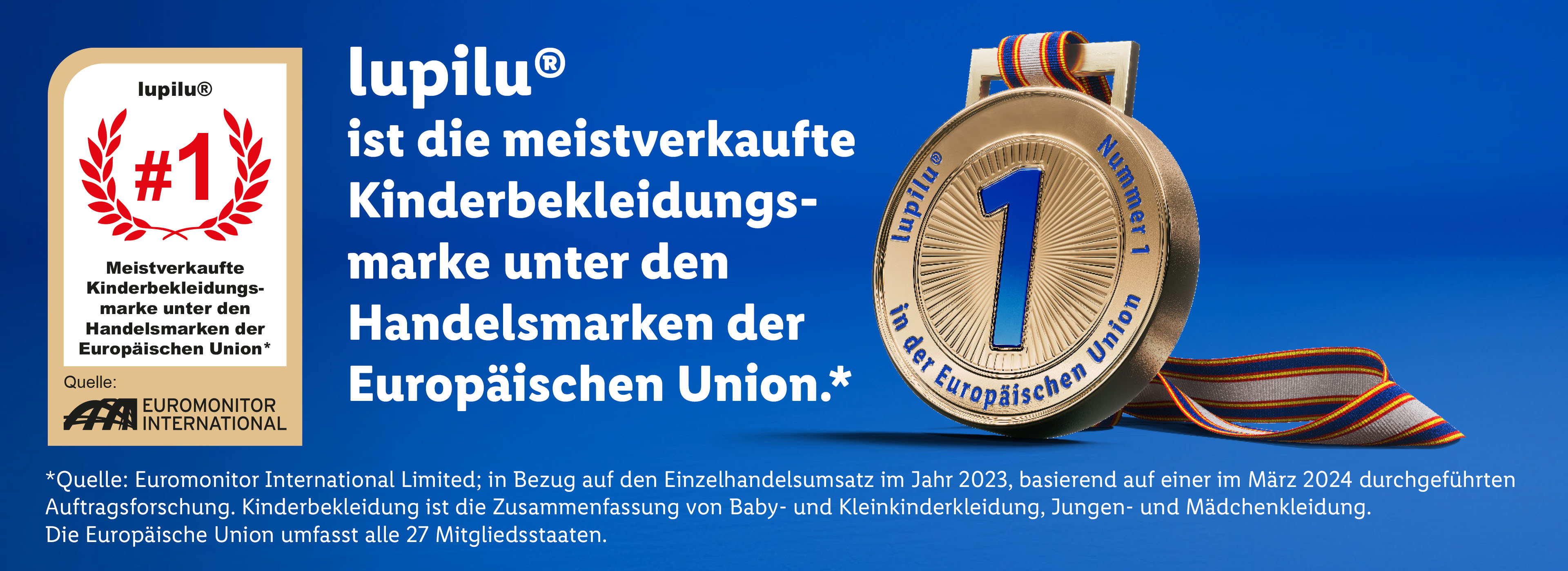 lupilu - Meistverkaufte Kinderbekleidungsmarke unter den Handelsmarken der Europäischen Union