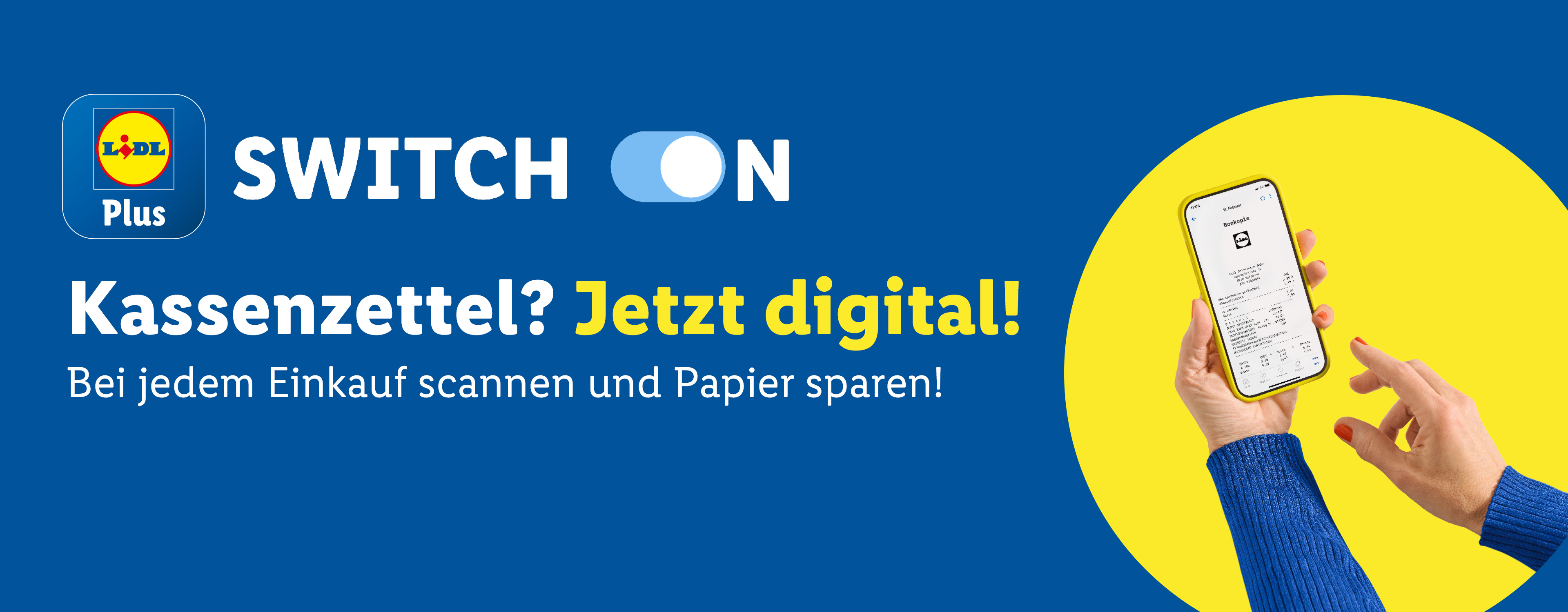 Kassenzettel? Jetzt digital! Bei jedem Einkauf scannen und Papier sparen!