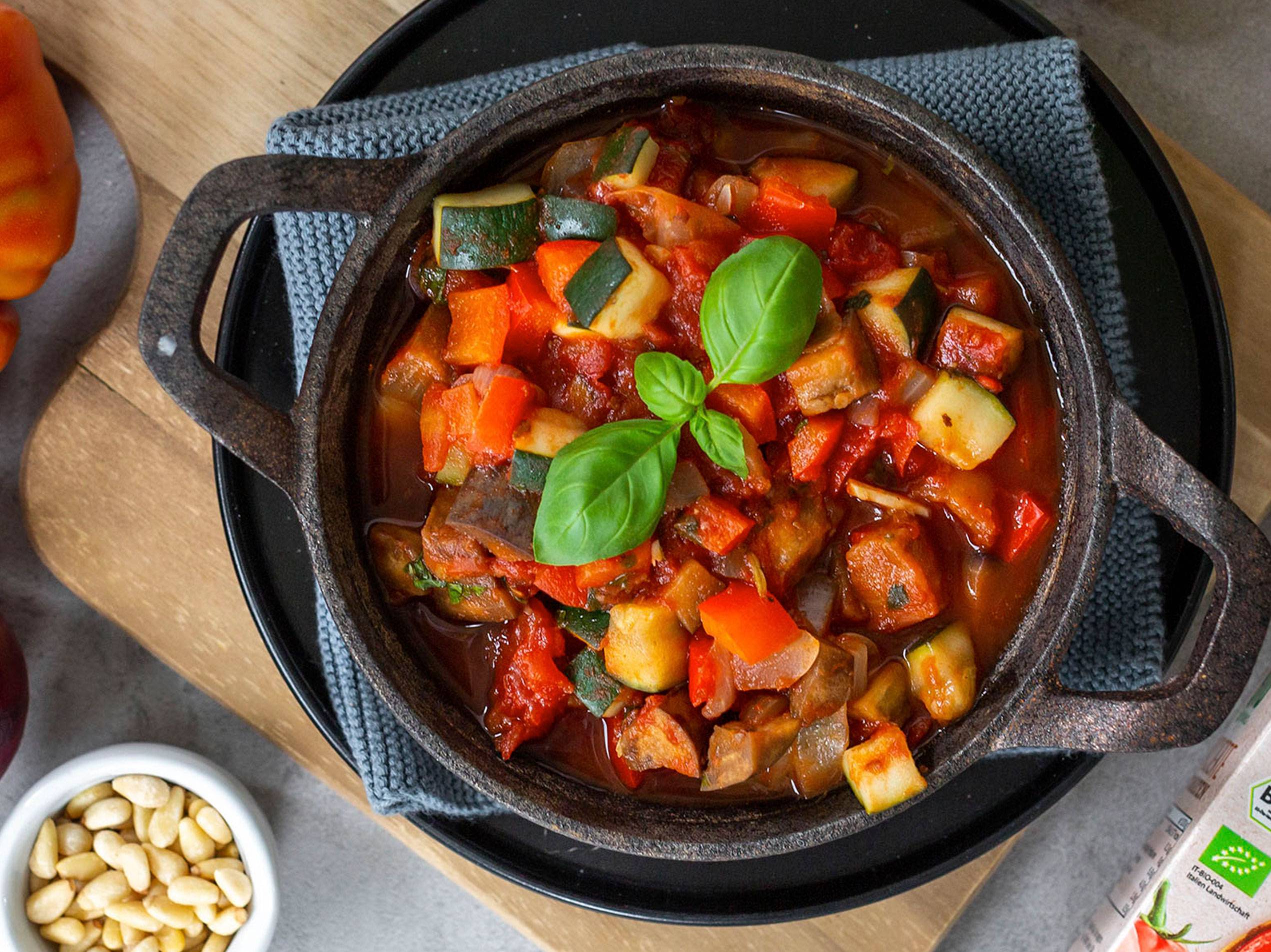 Ratatouille mit frischem Gemüse