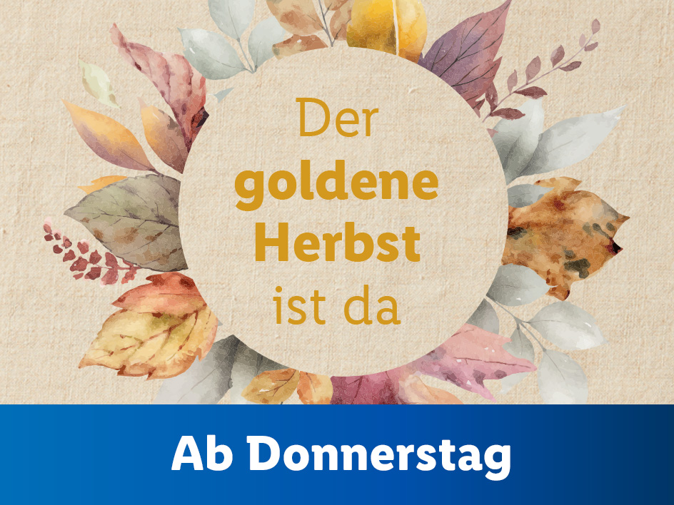 Der goldene Herbst ist da